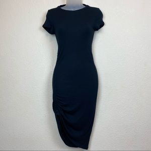 Club Monaco short sleeve t-shirt dress with side touched XS